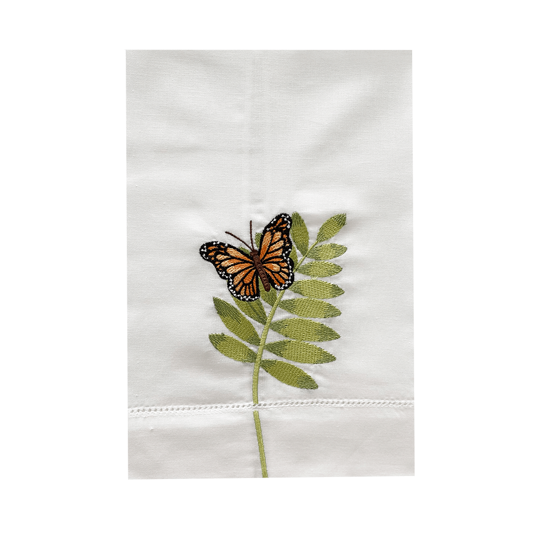 LINEN TOWEL INSECT ON LEAVES 2